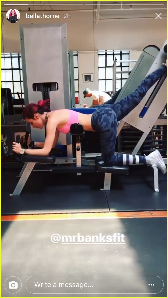 Bella Thorne Hits The Gym For Strength Training Photo 1104199 Photo Gallery Just Jared Jr 