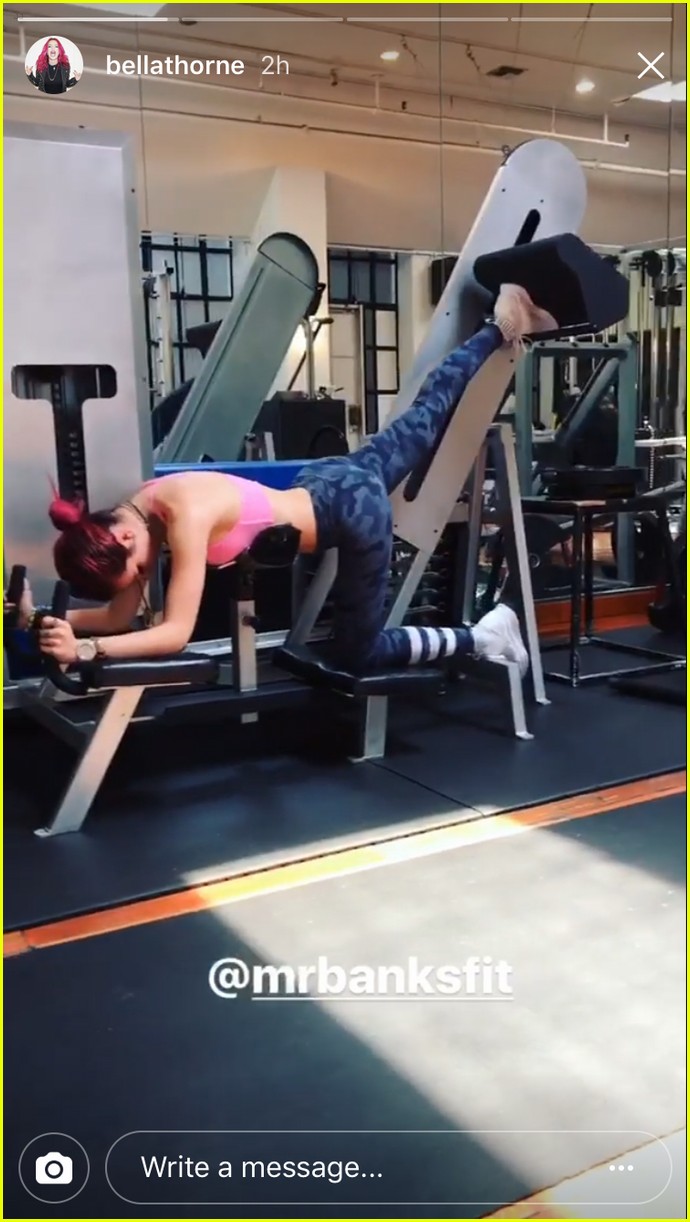 Bella Thorne Hits The Gym For Strength Training Photo 1104200 Photo Gallery Just Jared Jr 