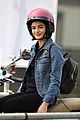lucy hale rides a vespa and does some gardening on life sentence set 05