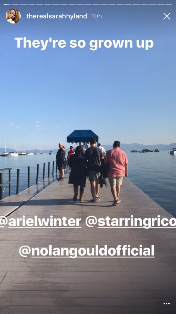 Full Sized Photo of modern family kids lake tahoe filming 04 | Sarah