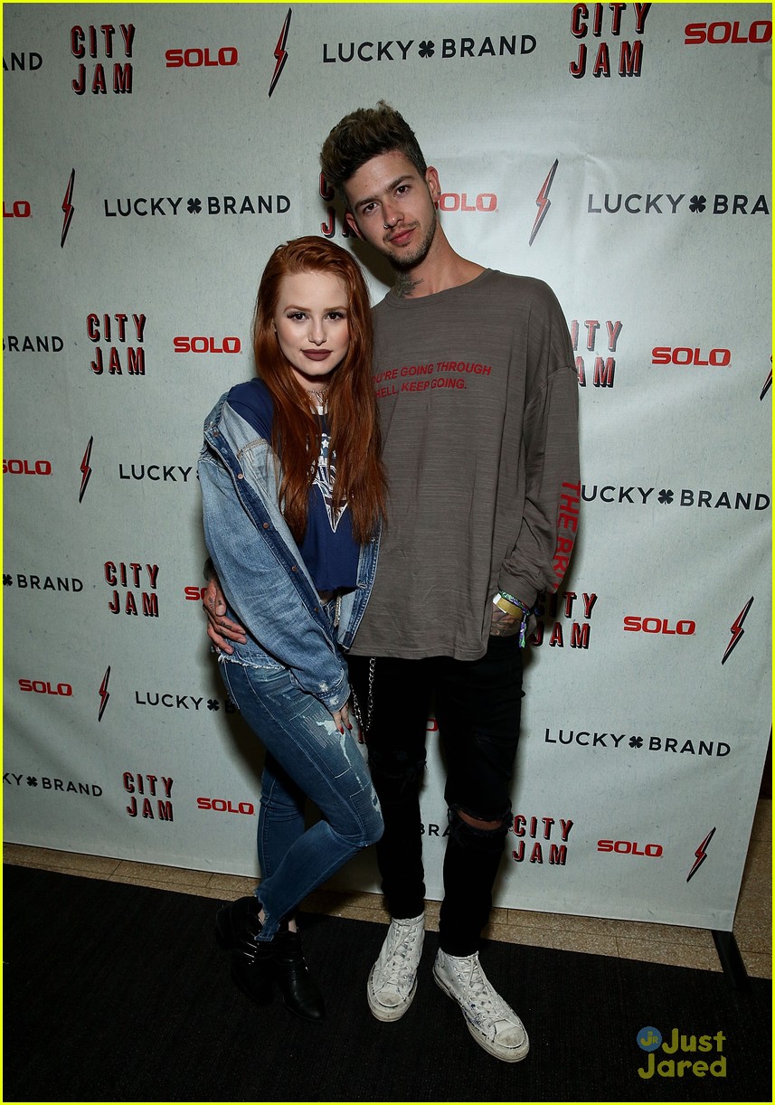 Madelaine Petsch & Boyfriend Travis Mills Party with Lucky Brand During