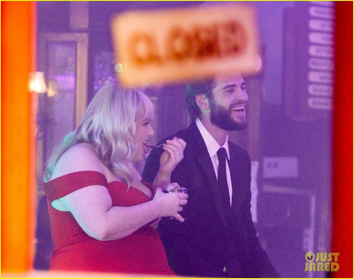 Liam Hemsworth And Rebel Wilson Chat Over Ice Cream On Final Day Of Isnt It Romantic Filming