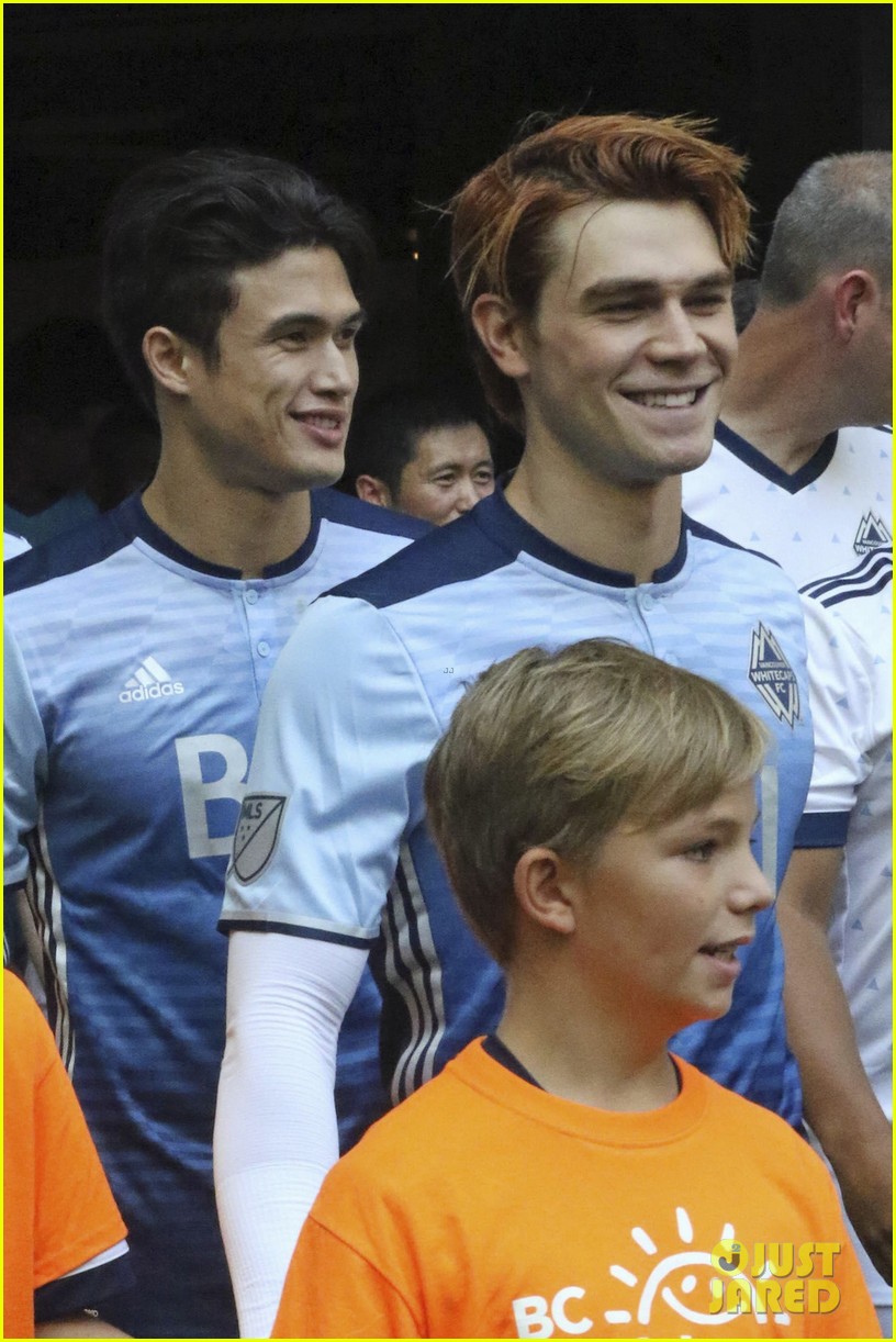 KJ Apa & Charles Melton Play in Children's Hospital Charity Soccer