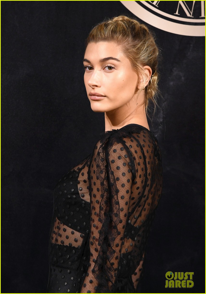 Hailey Baldwin & Jasmine Sanders Go Sheer for L'Oreal X Balmain Party