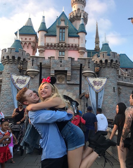 Peyton List & Cameron Monaghan Hold Hands While Out at Disneyland