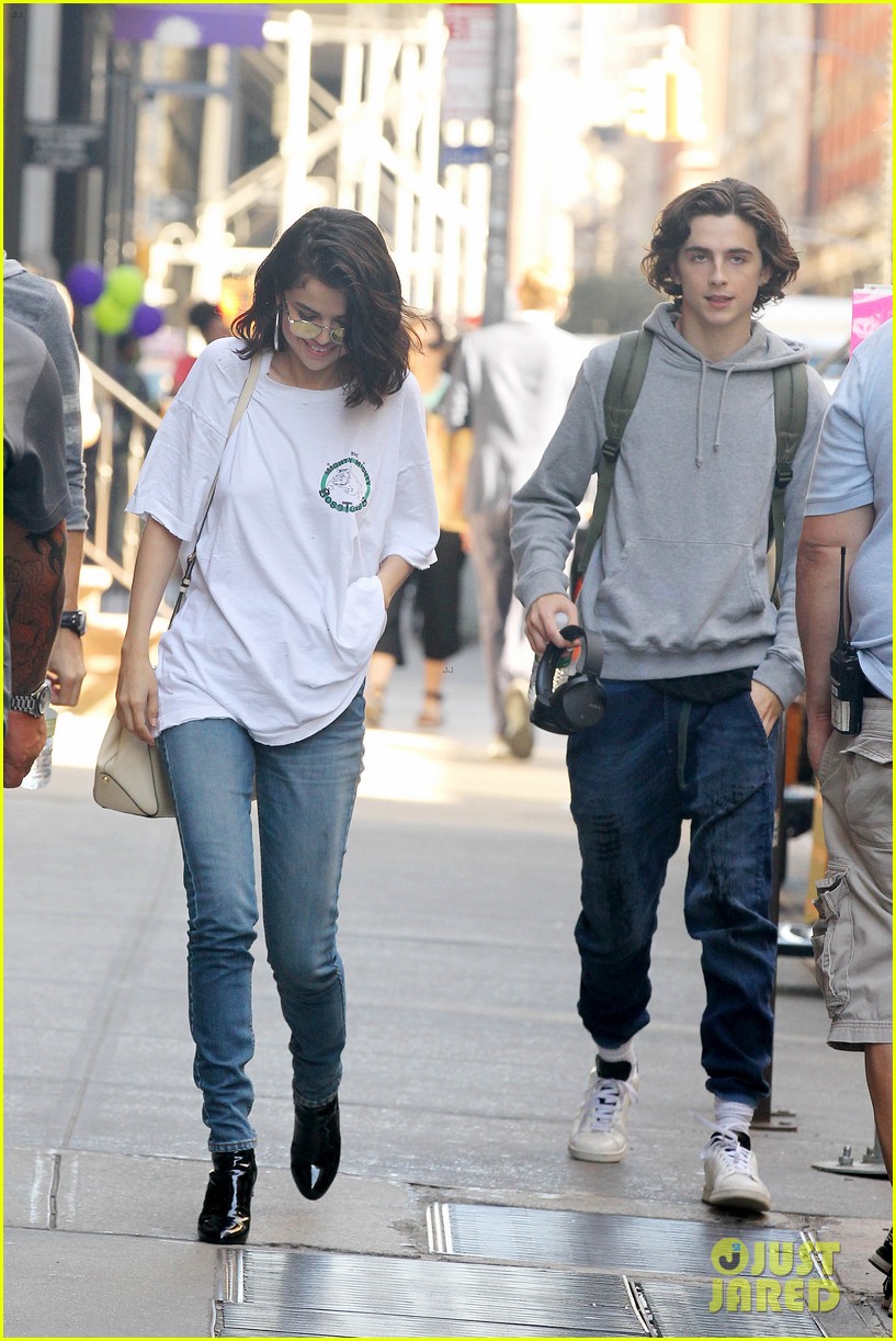 Selena Gomez & Timothee Chalamet Film New Scenes for Woody Allen Movie ...