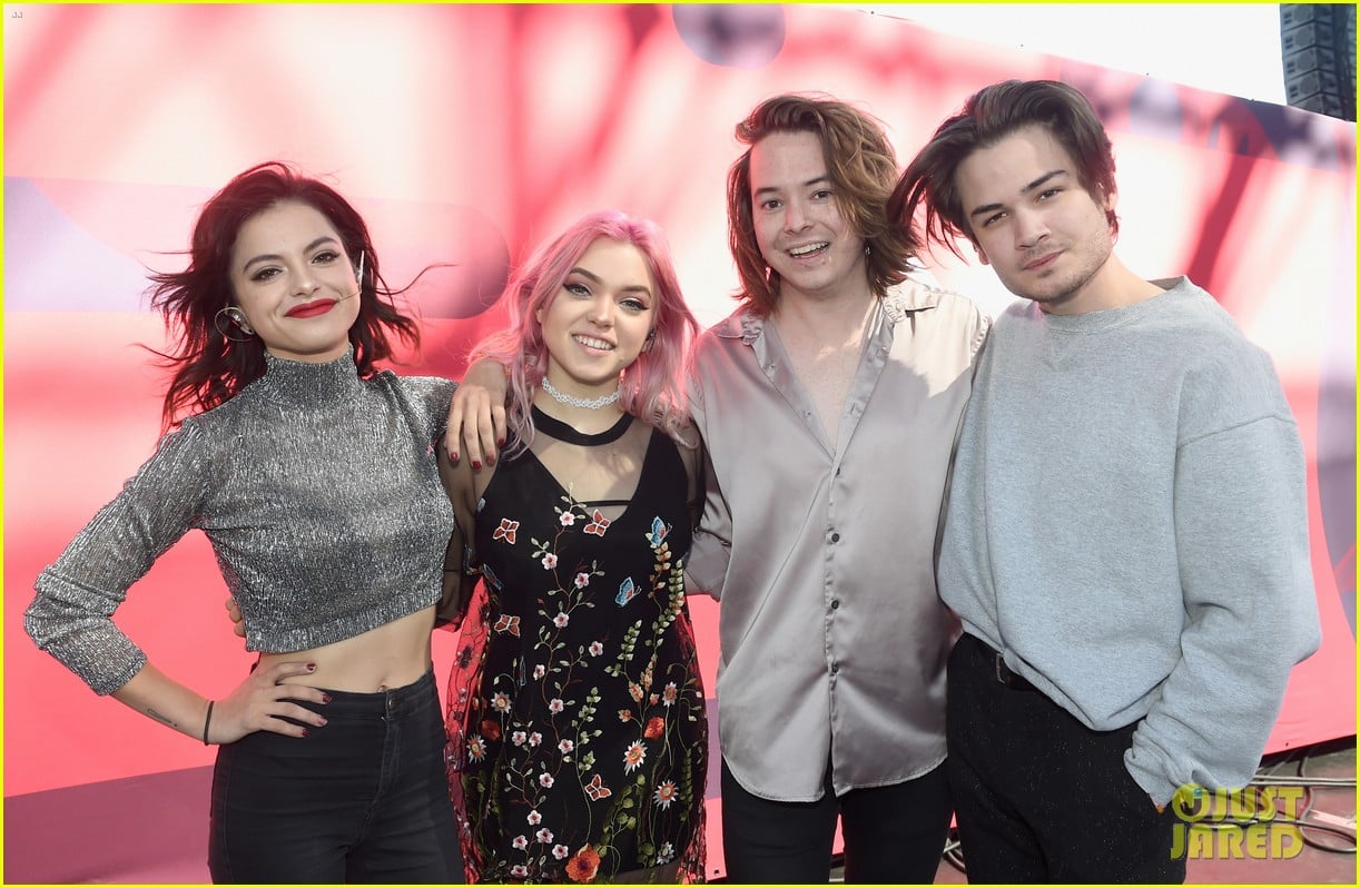 Full Sized Photo of hey violet perform break my heart at iheartradio ...