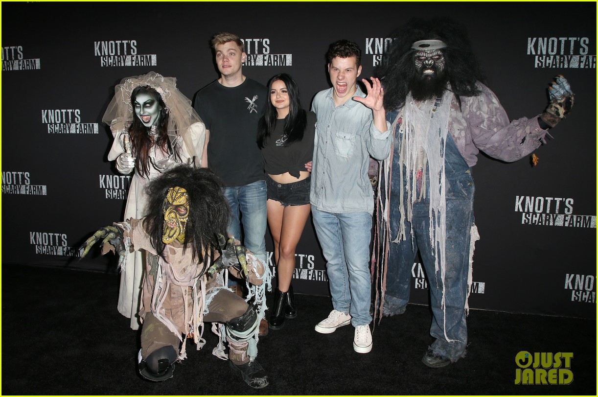Ariel Winter & Levi Meaden Get Photobombed by Nolan Gould at Knott's