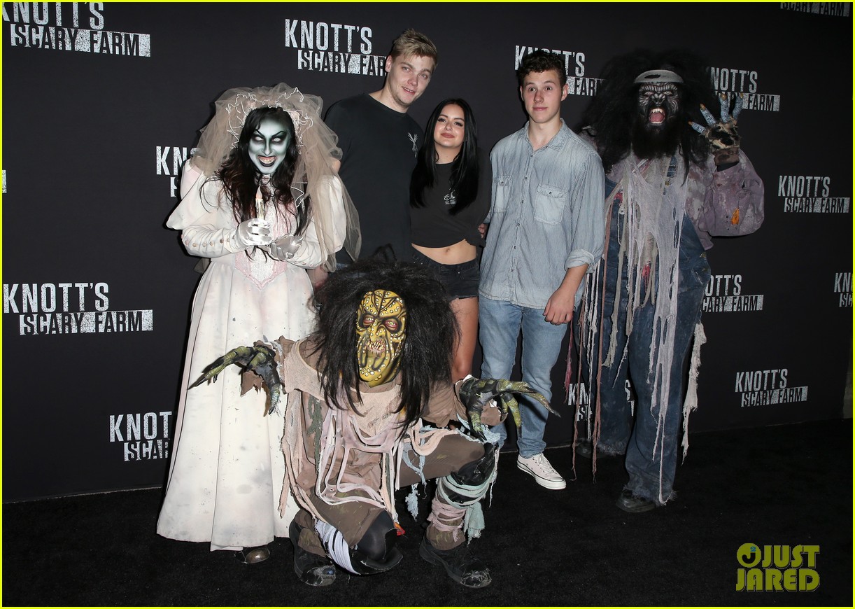 Ariel Winter & Levi Meaden Get Photobombed by Nolan Gould at Knott's