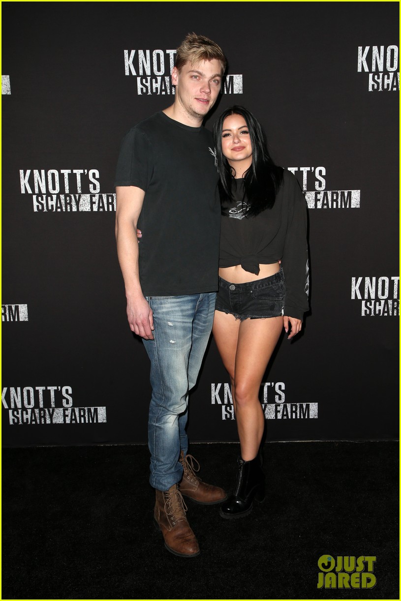 Ariel Winter & Levi Meaden Get Photobombed by Nolan Gould at Knott's