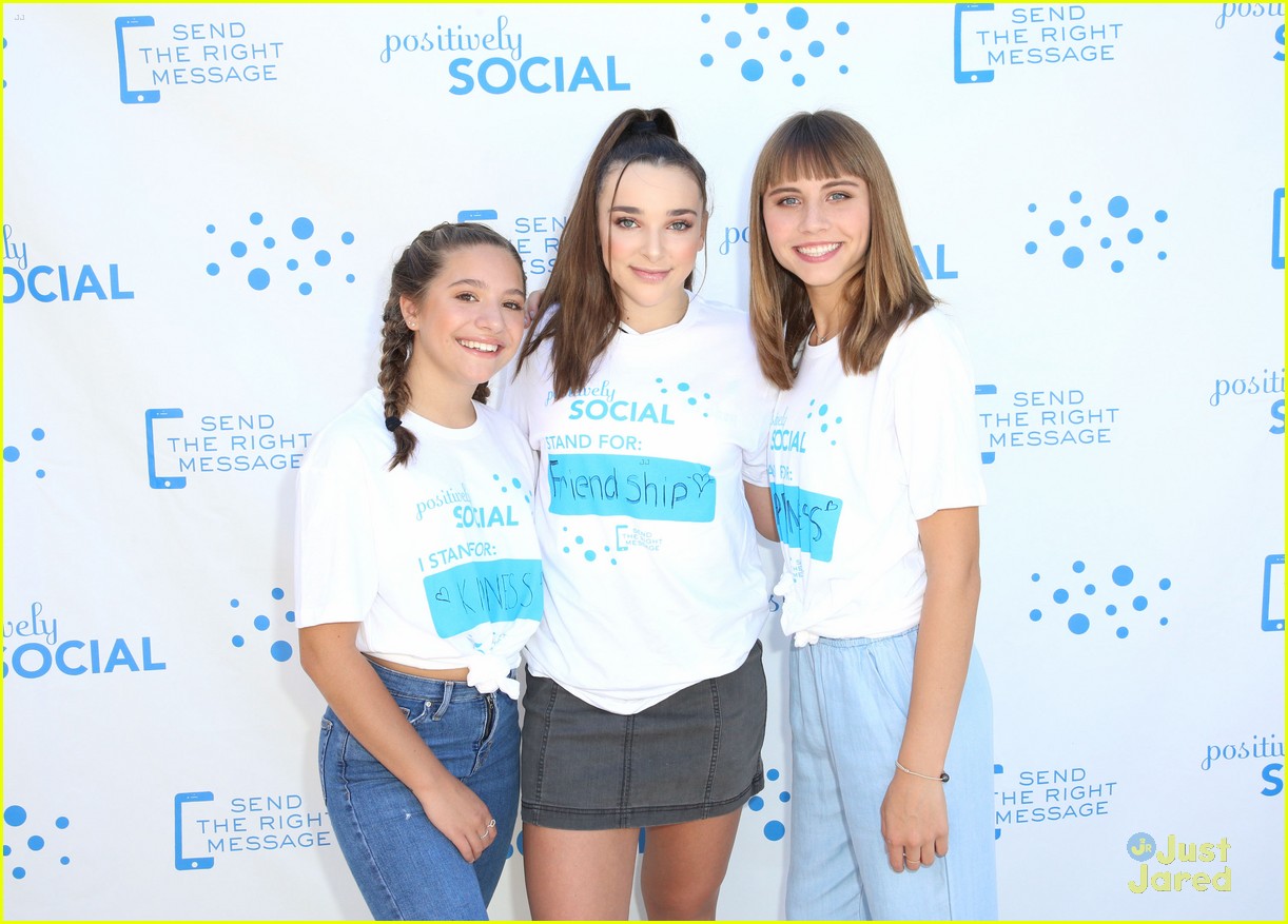Maddie & Mackenzie Ziegler Support Positively Social Launch in Los