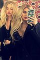 pregnant sisters khloe kardashian kylie jenner snap selfies 02