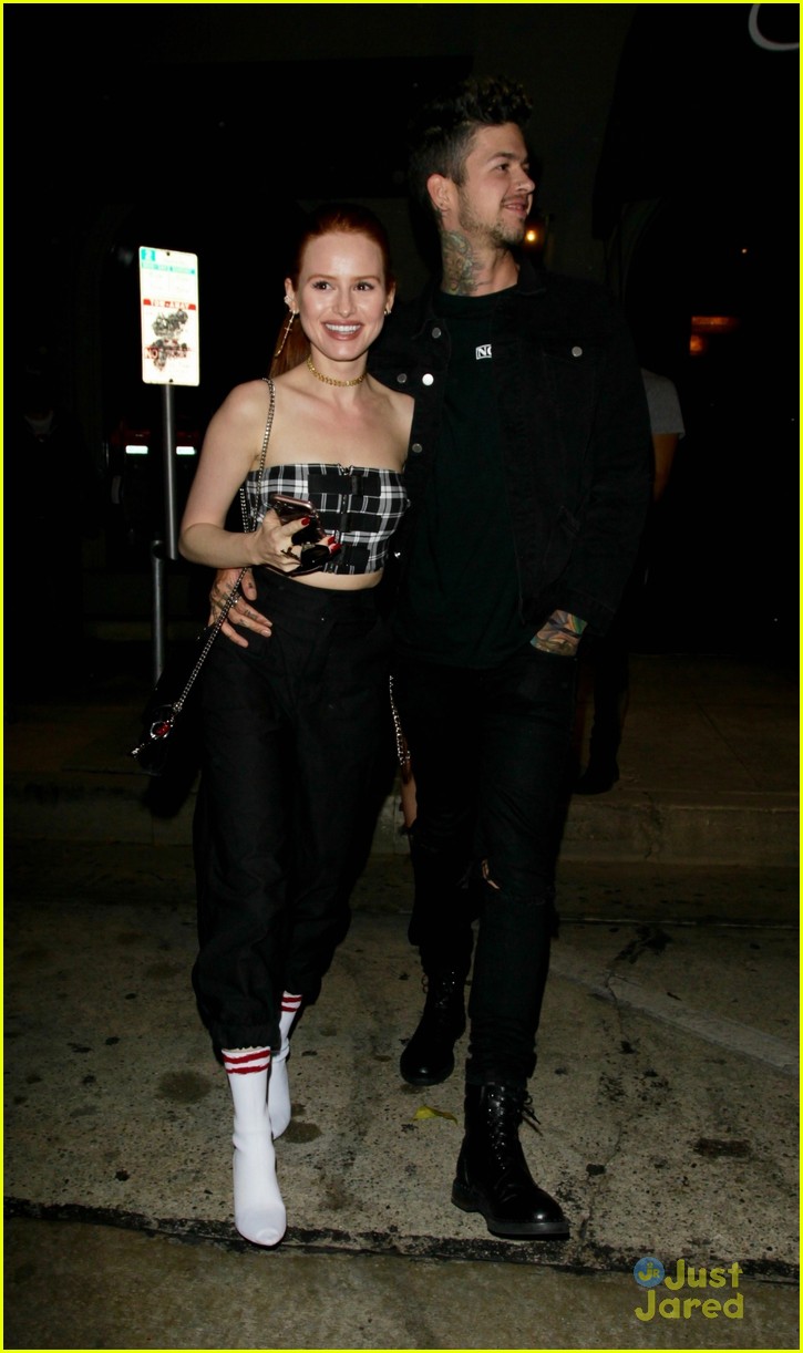 Full Sized Photo of madelaine petsch travis mills date night wonderful