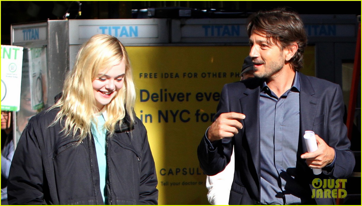 Full Sized Photo of liev schreiber diego luna and elle fanning film