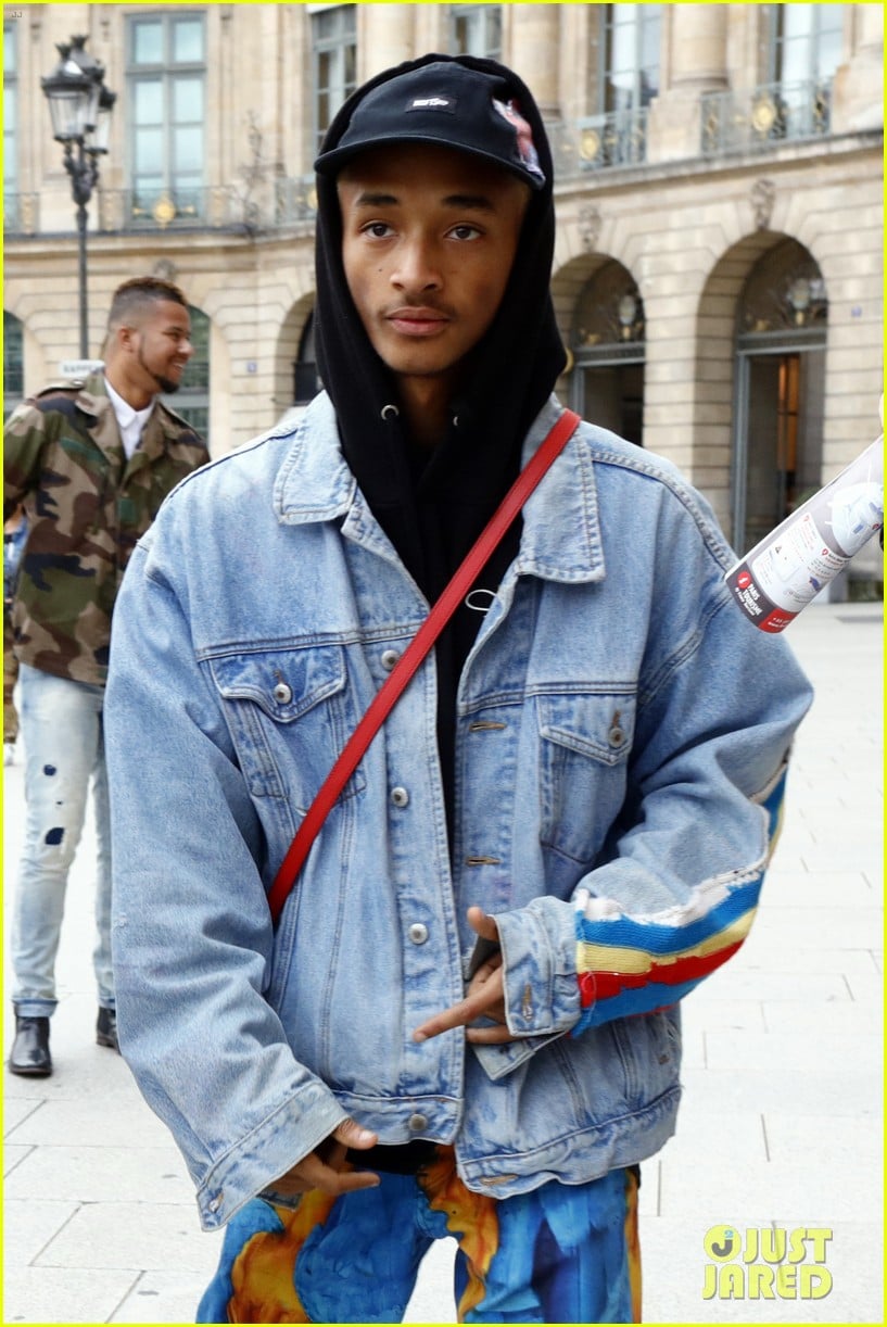Jaden Smith Joins His Dad & Brother at Paris Fashion Week Event ...