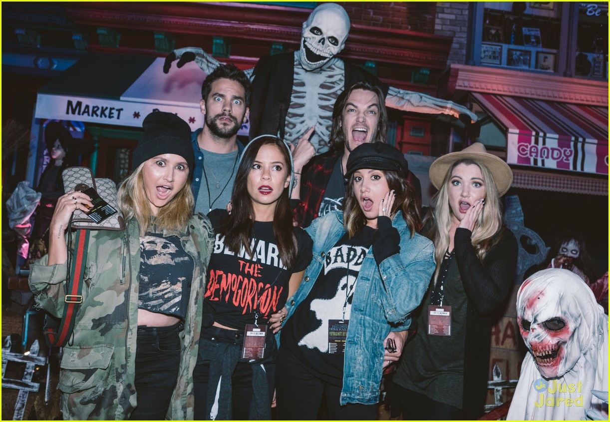 Ashley Tisdale Has Haunted Night Out with Friends After Wildfox's