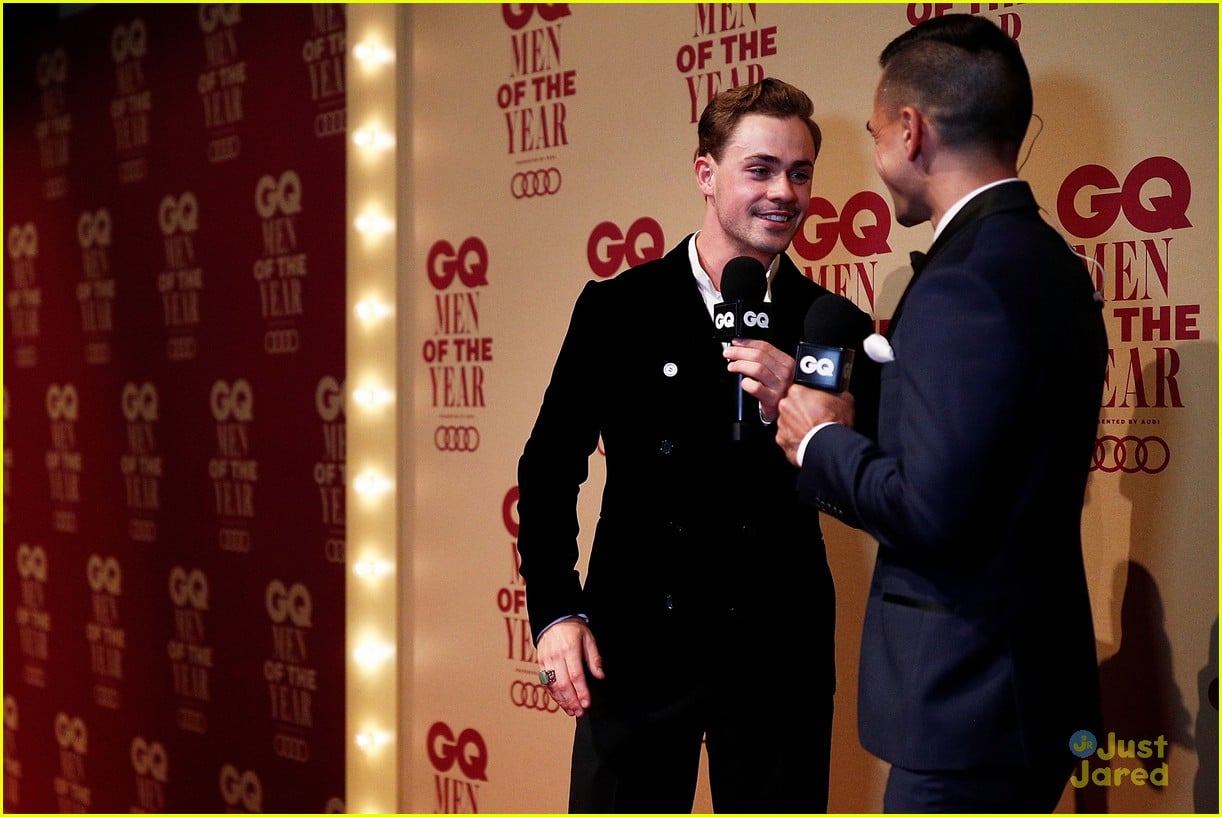 Full Sized Photo of ansel elgort dacre montgomery gw men year awards