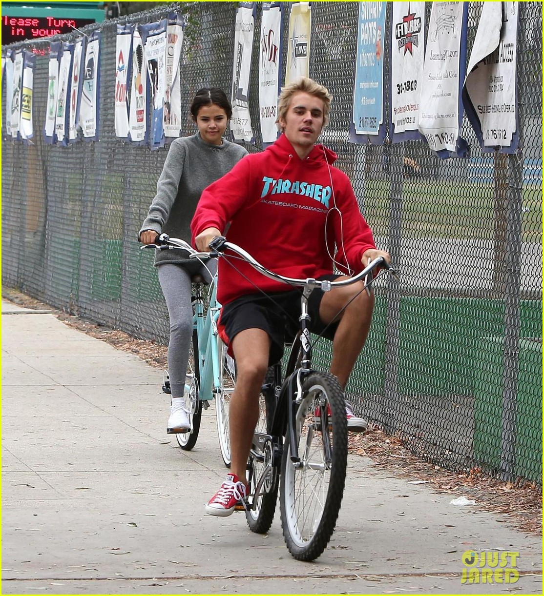 Justin Bieber & Selena Gomez Go on a Bike Ride Together! | Photo