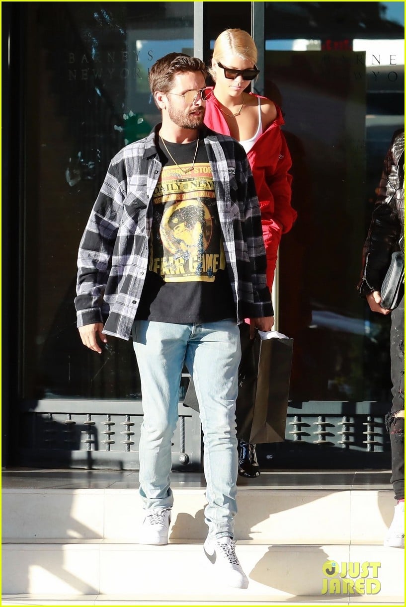 Sofia Richie Rocks a Bold Tracksuit While Shopping with Scott Disick