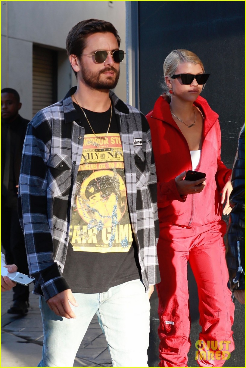 Sofia Richie Rocks a Bold Tracksuit While Shopping with Scott Disick