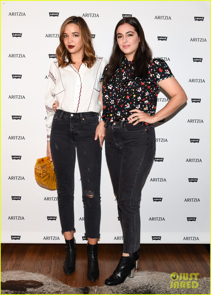 AJ Michalka & Georgie Flores Get Chic at Aritzia x Levi's Launch Party