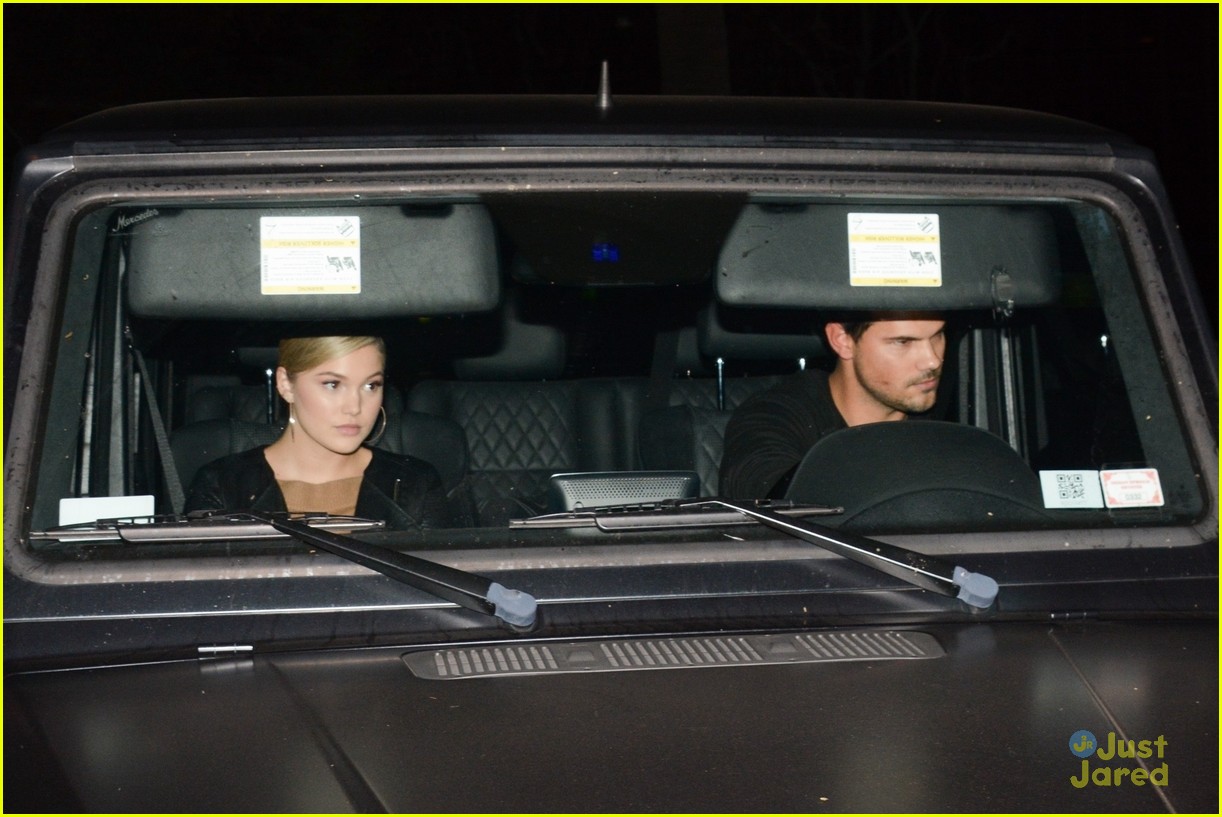 Full Sized Photo of taylor lautner olivia holt church together la 05