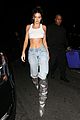 kendall jenner sports white crop top at 22nd birthday with hailey baldwin and blake griffin 02