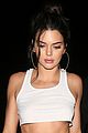 kendall jenner sports white crop top at 22nd birthday with hailey baldwin and blake griffin 06