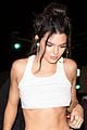 kendall jenner sports white crop top at 22nd birthday with hailey baldwin and blake griffin 11