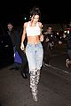 kendall jenner sports white crop top at 22nd birthday with hailey baldwin and blake griffin 12