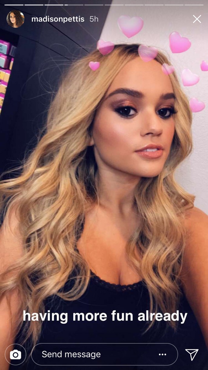 madison pettis goes blonde new look ig stories 03