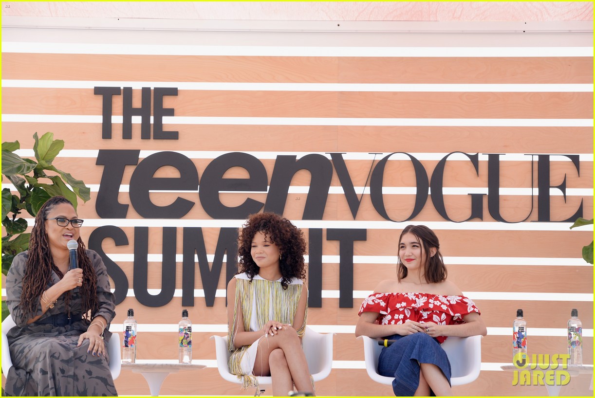 Storm Reid & Rowan Blanchard Speak On Stage At 'Teen Vogue' Summit