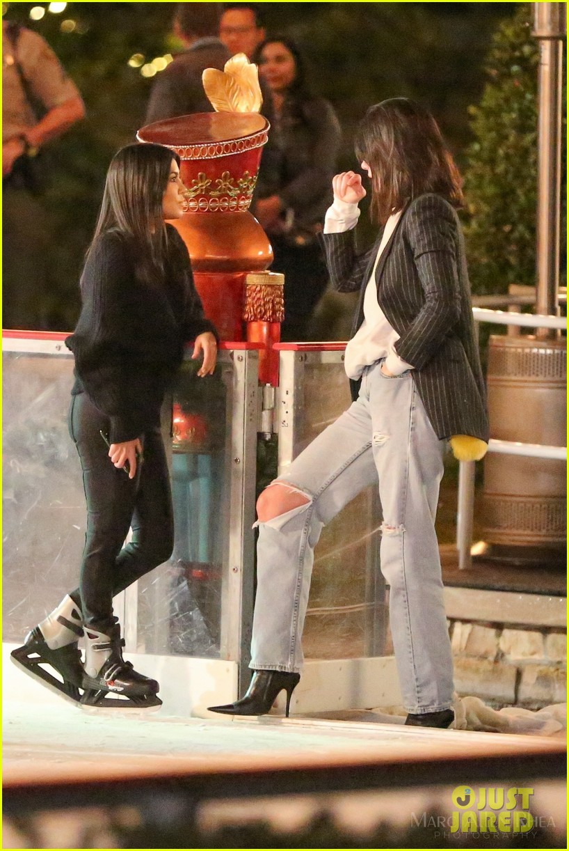 Kendall Jenner & Kourtney Kardashian Hit the Ice Skating Rink! Photo