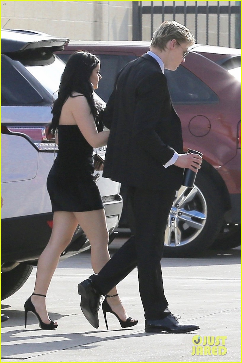 Ariel Winter Looks Glam Leaving a Studio with Boyfriend Levi Meaden