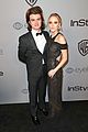 joe keery and girlfriend maika moroe couple up at instyles golden globes 2018 after party 01