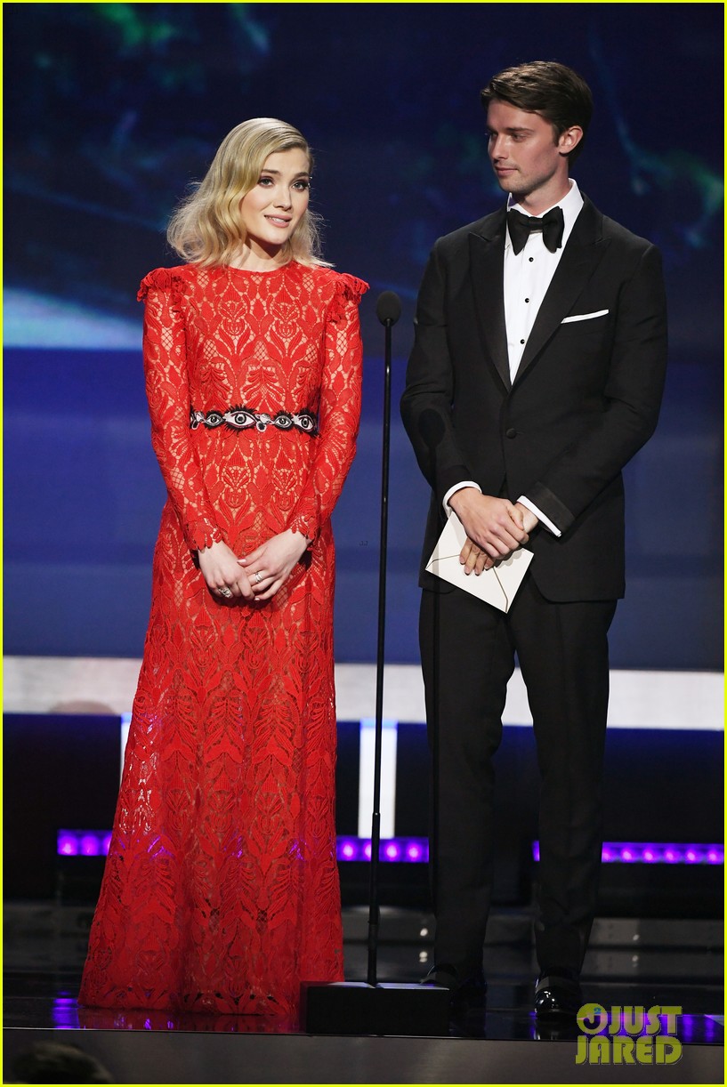 skyler samuels patrick schwarzenegger present together at critics choice awards 2018 08