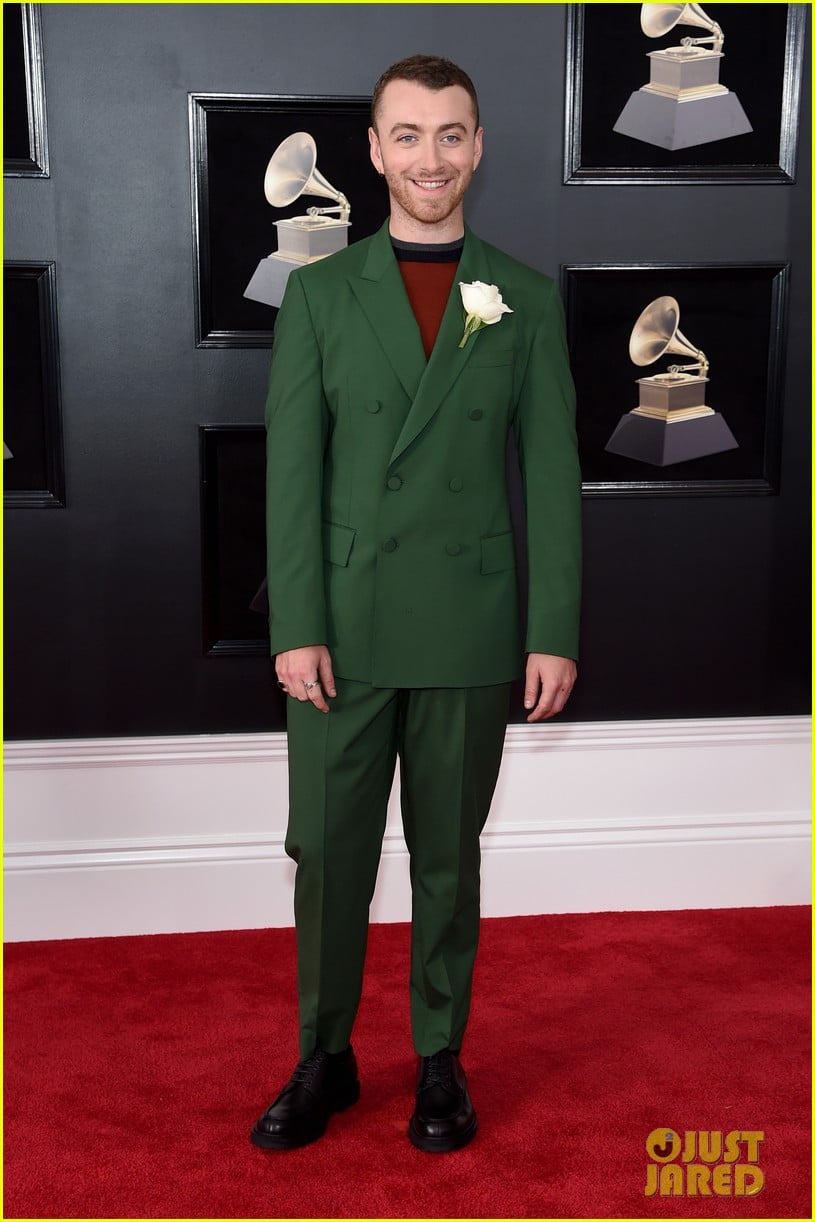 Sam Smith Arrives on Grammys 2018 Red Carpet Photo 1136030 Photo