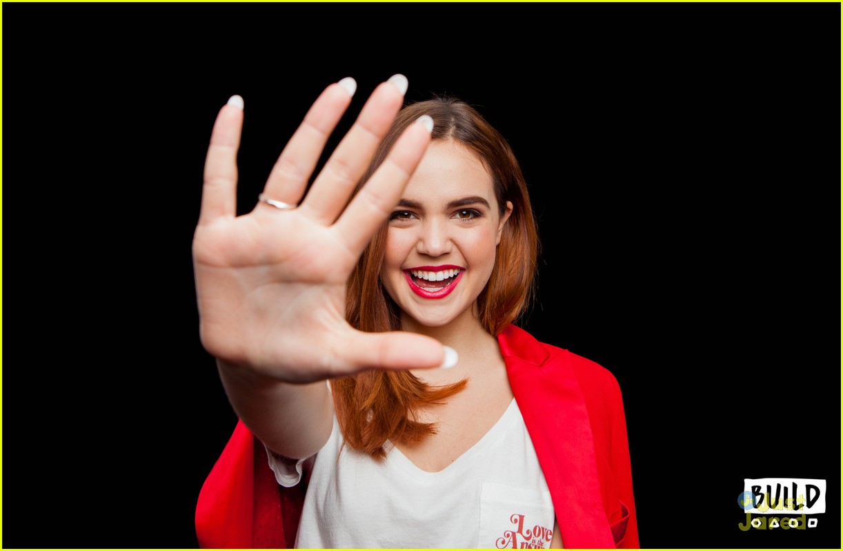 Full Sized Photo of bailee madison build trl losing brave promo 09