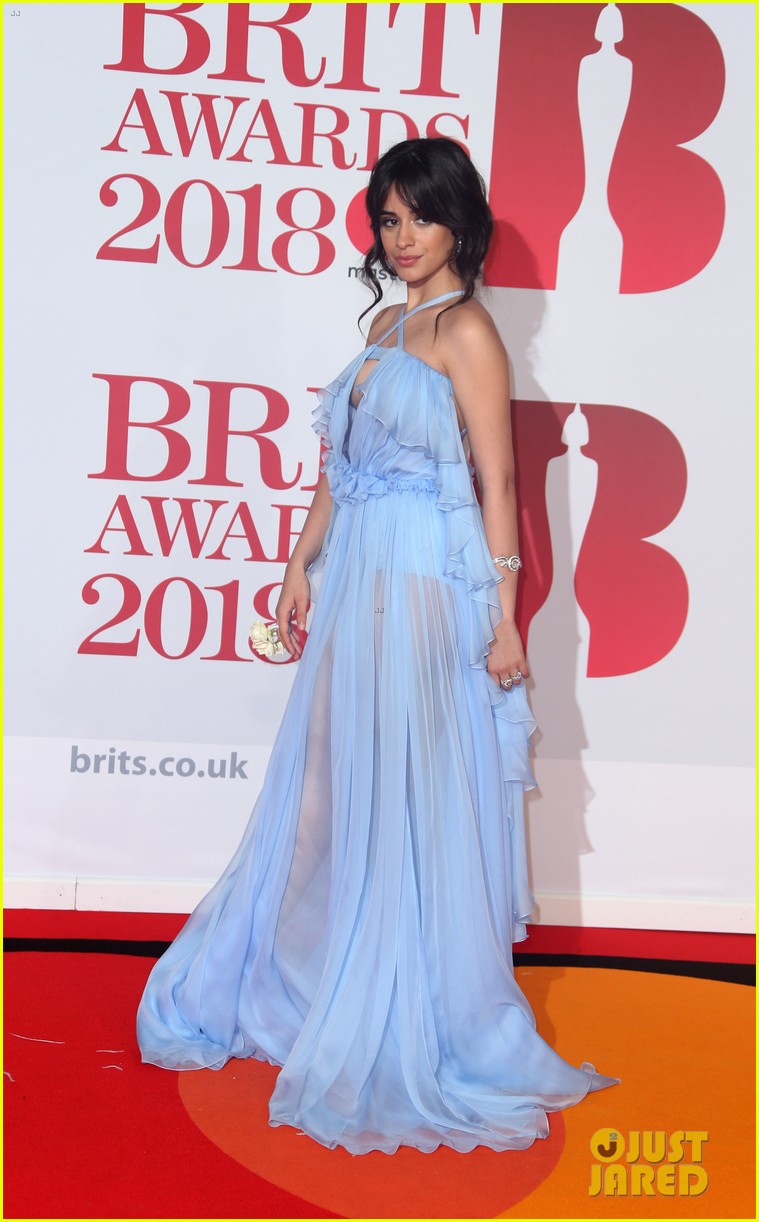 Camila Cabello Looks Beautiful in Blue at Brit Awards 2018! | Photo