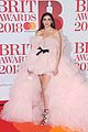 dua lipa brit awards white rose pink dress 08