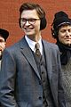 ansel elgort suits up on set of the goldfinch in nyc 04