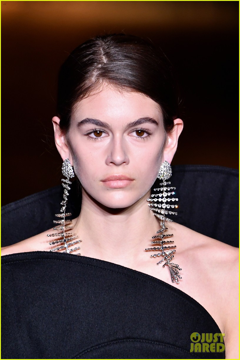 Full Sized Photo of kaia gerber rocks two fierce outfits on saint ...