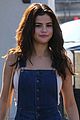 selena gomez stuns in denim overalls while out to lunch 03