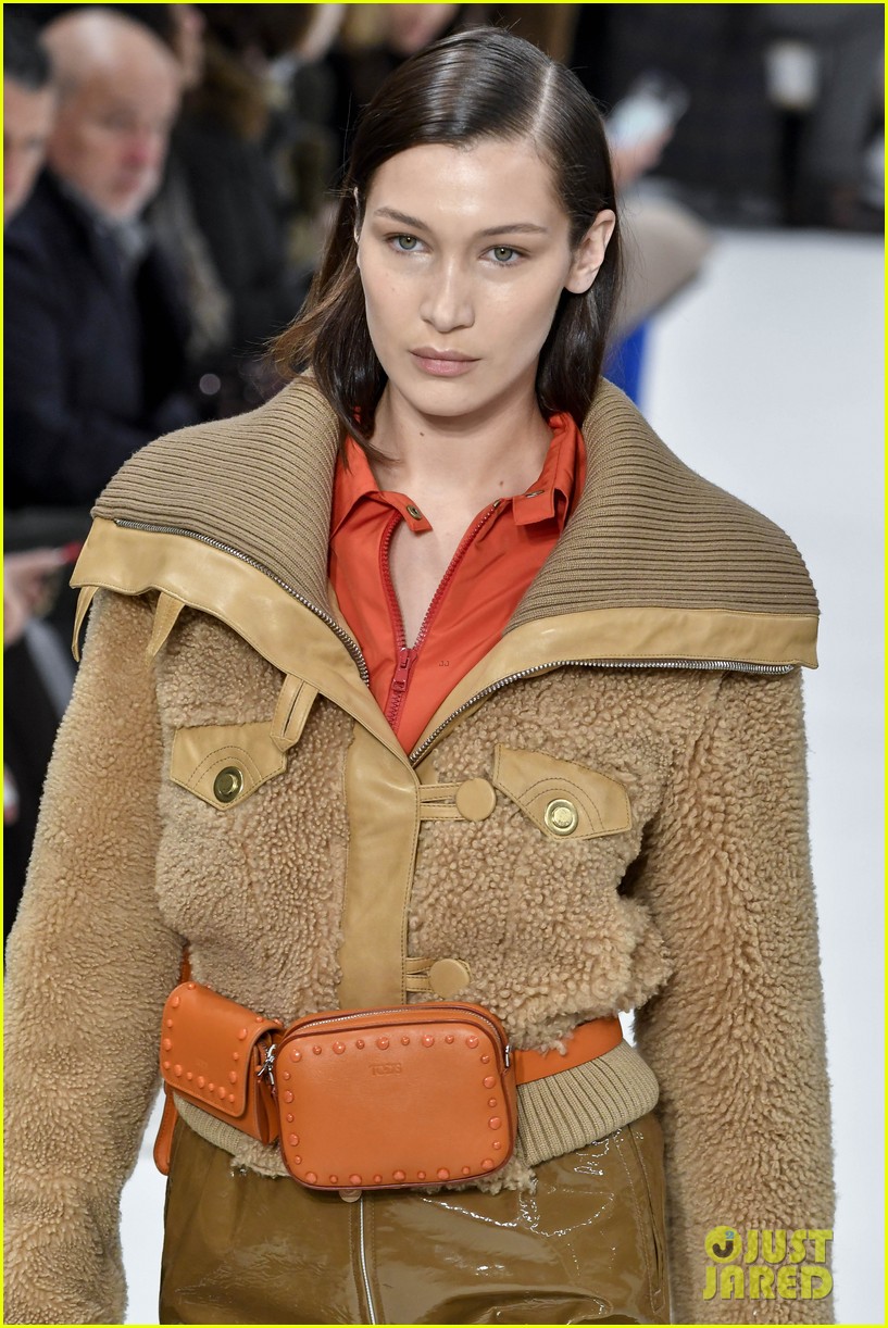 Gigi & Bella Hadid Cuddle With Puppies at Tod's Milan Fashion Week Show