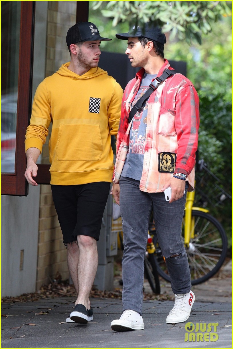 Full Sized Photo of nick jonas meets up with brother joe in australia