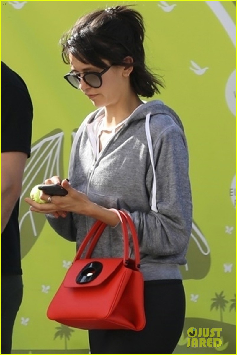 Full Sized Photo of nina dobrev takes her dog walk 01 | Nina Dobrev