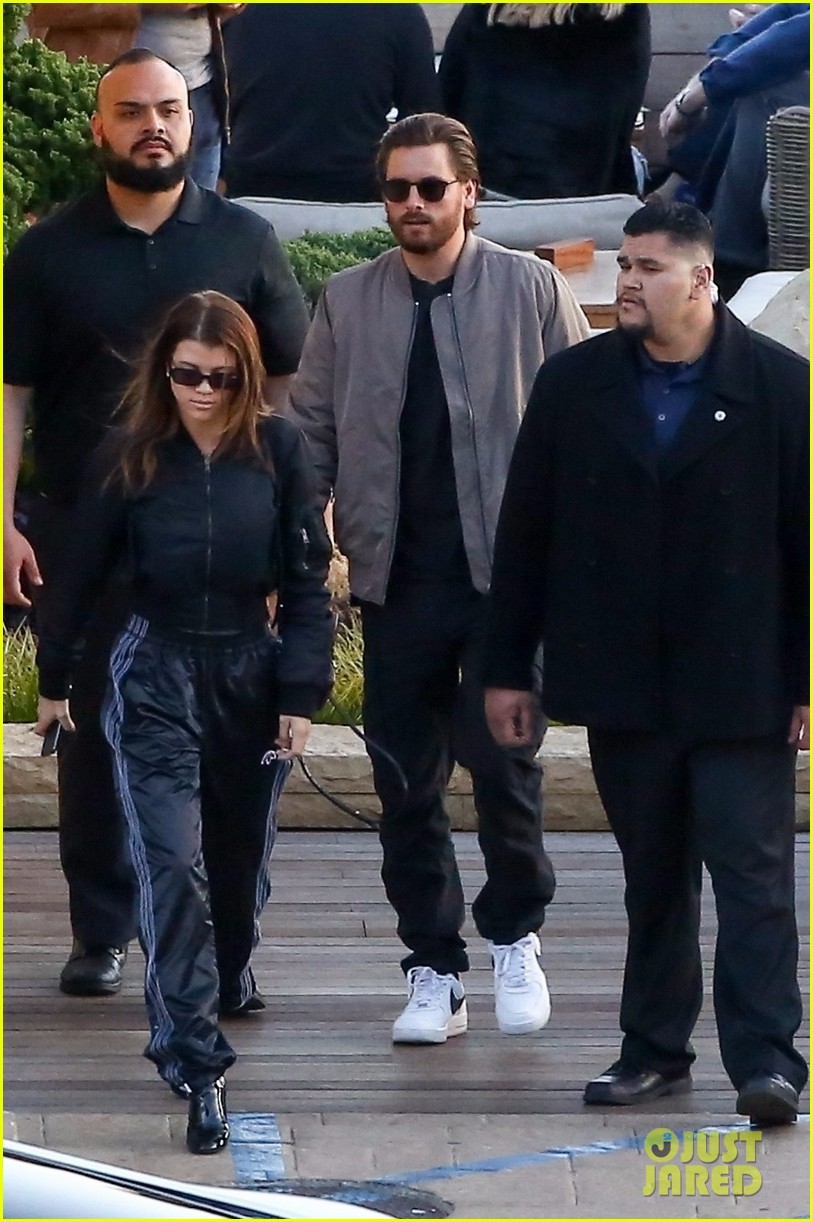 Sofia Richie & Scott Disick Wear Matching Bomber Jackets on Lunch Date ...