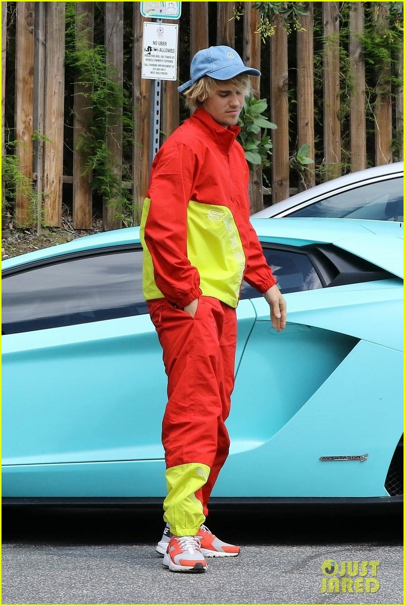 Full Sized Photo of justin bieber red jacket pants 41 | Justin Bieber ...