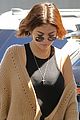 selena gomez sports tan knitted sweater while out in la 04