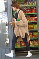 selena gomez sports tan knitted sweater while out in la 05
